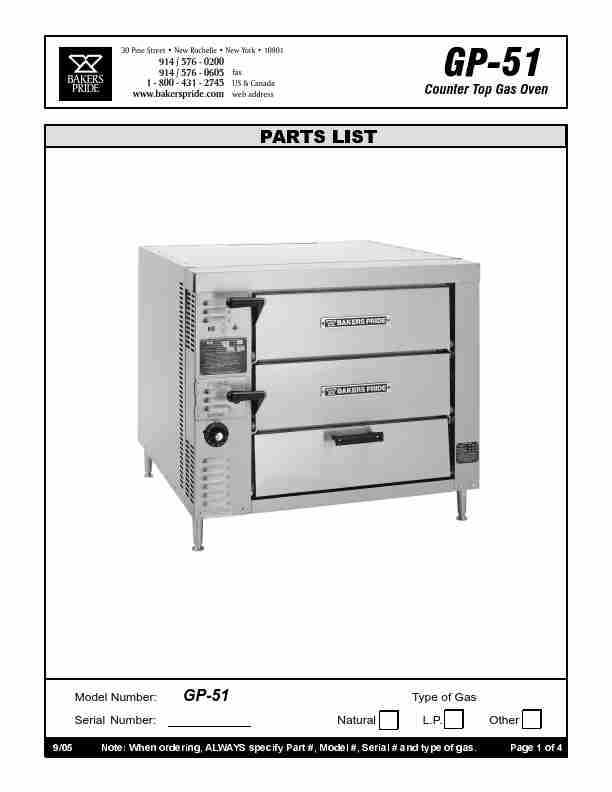 Bakers Pride Oven Oven GP-51-page_pdf
